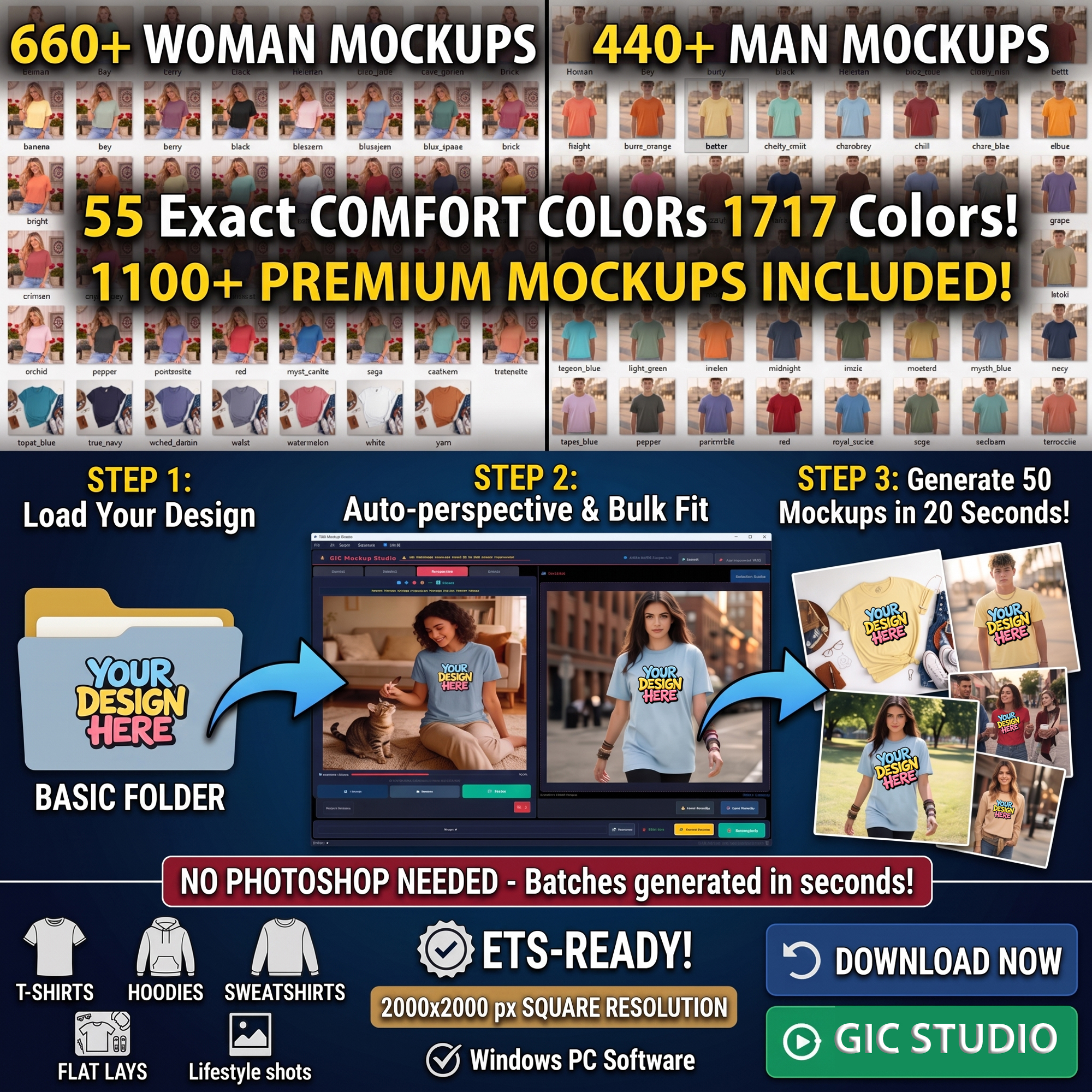 Comfort Colors 1717 mockup example 2